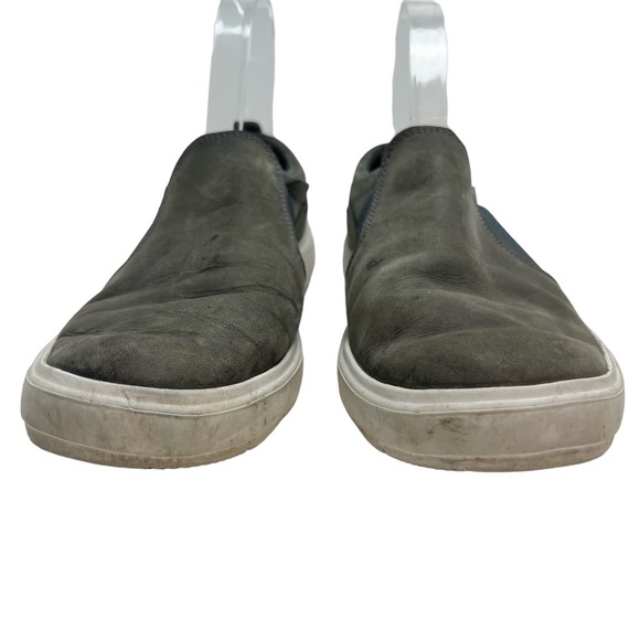 MERRELL TURBULENCE Smokey Gray Genuine Leather Loafers Slip On Casual Shoes sz 9 - Picture 2 of 16